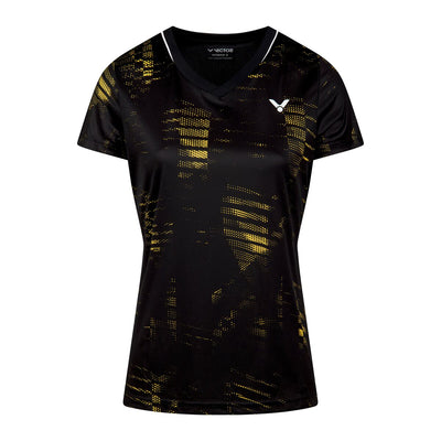 VICTOR T-54102 W Tee T-shirt 1001C Black (C)