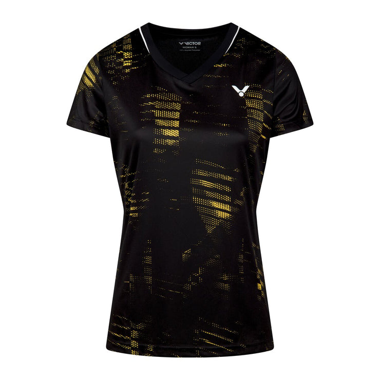 VICTOR VICTOR T-44100 W Tee T-shirt 1001C Black (C)